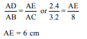 In Fig. 3, in ΔABC, DE || BC such that AD